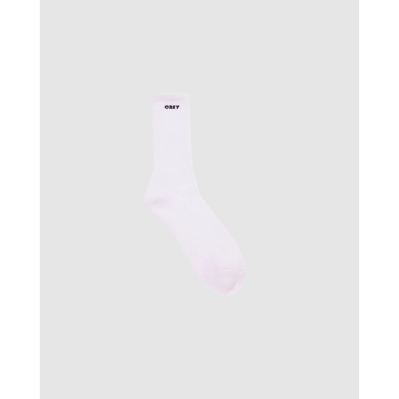 OBEY Bold Socks White