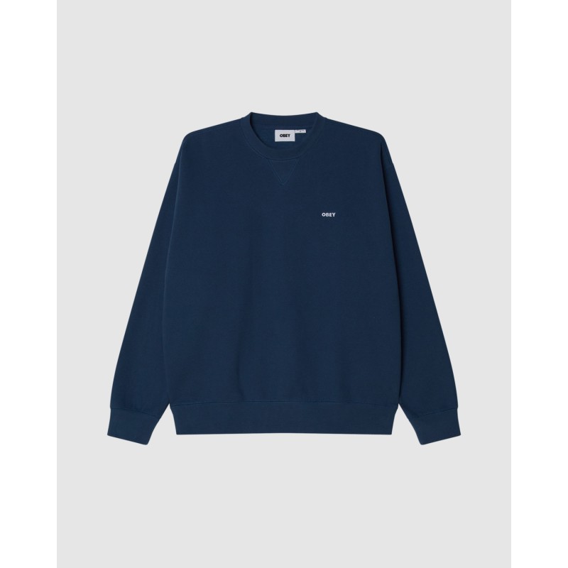 OBEY Estabilished Works Bold Crewneck Dark Denim