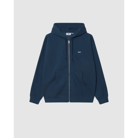 OBEY Estabilished Works Zip Hood Dark Denim