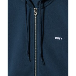 OBEY Estabilished Works Zip Hood Dark Denim