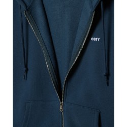 OBEY Estabilished Works Zip Hood Dark Denim