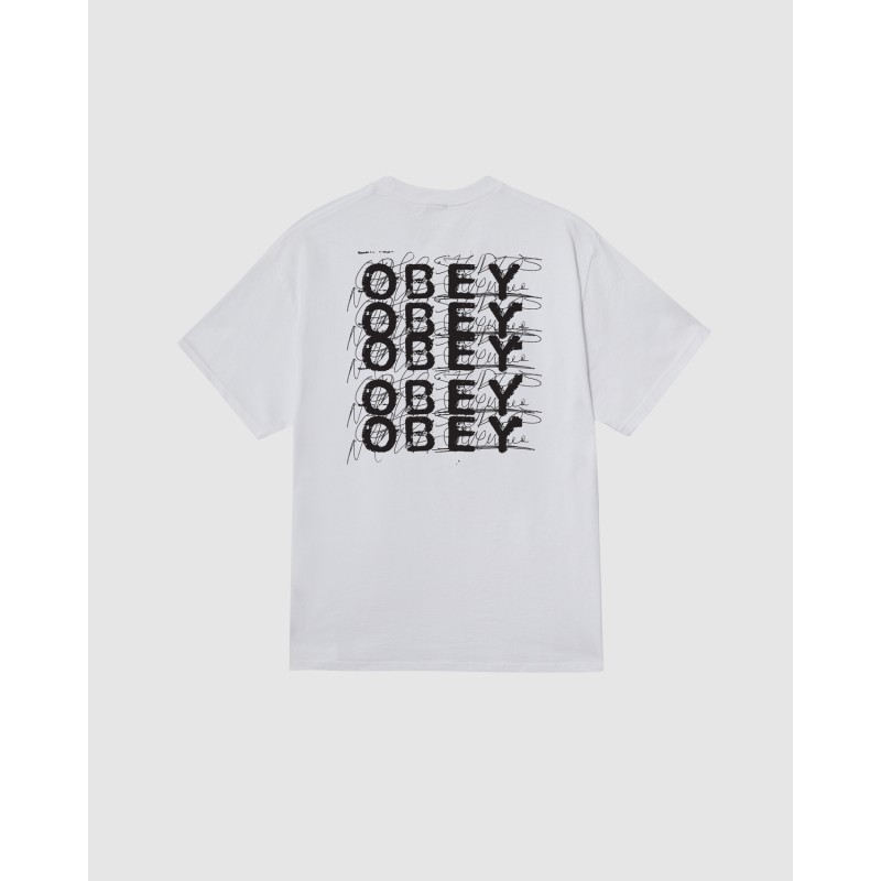 OBEY Scribble Classic Tee White