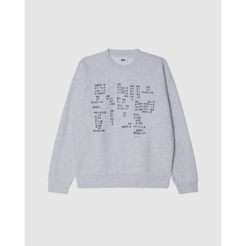 OBEY Studios Stamp Extra Heavy Fleece Grey