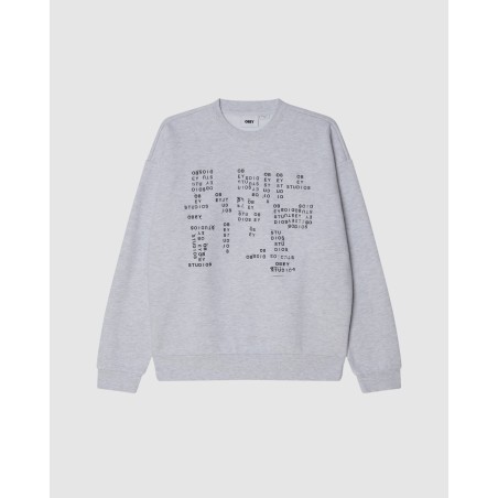 OBEY Studios Stamp Extra Heavy Fleece Ash Grey