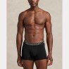 POLO RALPH LAUREN Tre paia di boxer in cotone stretch Blk/Navy/Heather