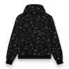 DOLLY Yokai Pattern Hoodie Black