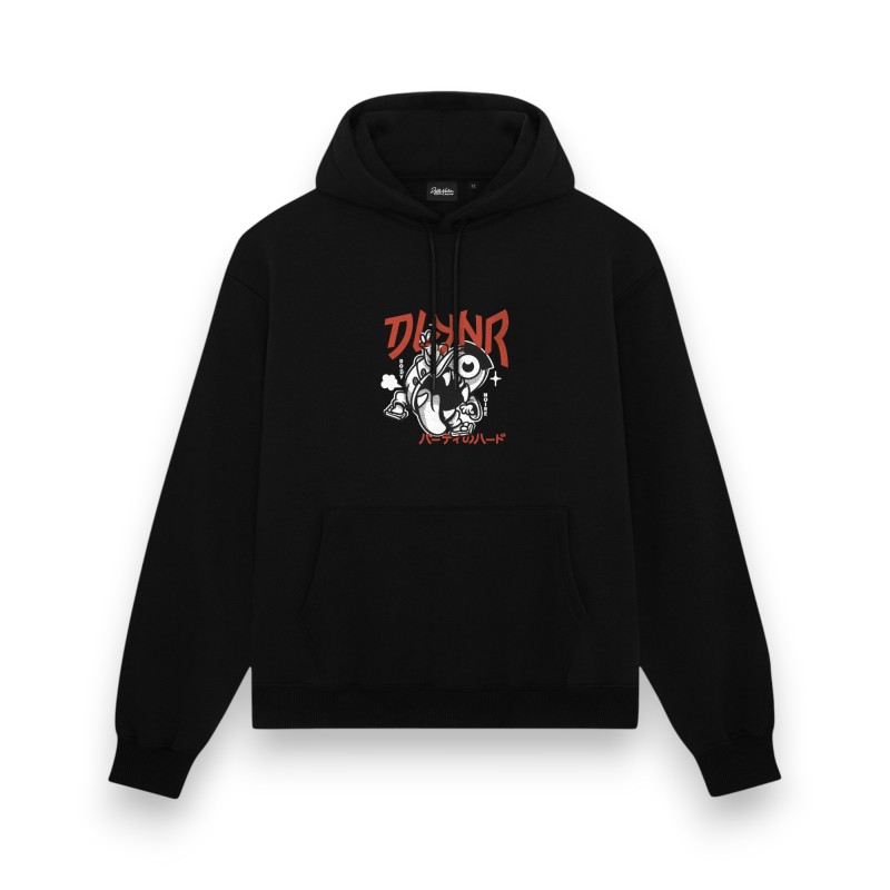 DOLLY NOIRE Yokai Snapback Hoodie Black