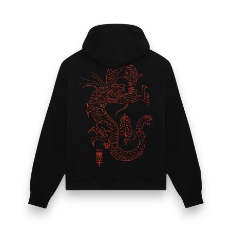 DOLLY NOIRE Tatsu Hoodie Black Orange