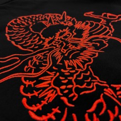 DOLLY NOIRE Tatsu Hoodie Black Orange