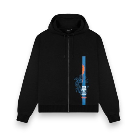 DOLLY NOIRE Japan Book Zip Hoodie Black