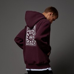 DOLLY NOIRE DLYNR Stamp Zip Hoodie Prune