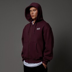 DOLLY NOIRE DLYNR Stamp Zip Hoodie Prune