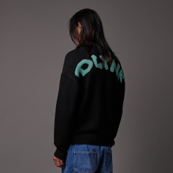 DOLLY NOIRE Puff Dragon Sweater Black