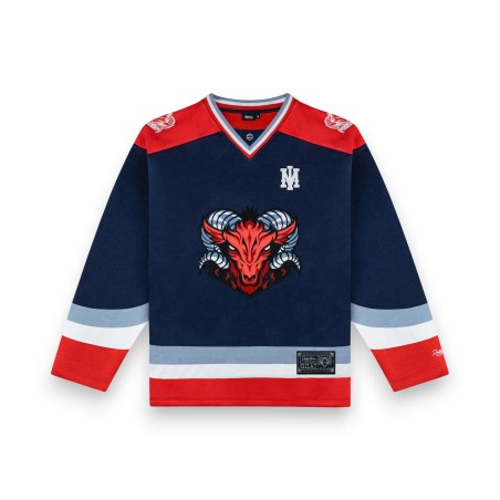 DOLLY NOIRE GOAT Hockey Crewneck Midnight Blue