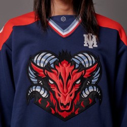 DOLLY NOIRE GOAT Hockey Crewneck Midnight Blue