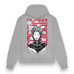 DOLLY NOIRE Metal Gheisha Hoodie Grey