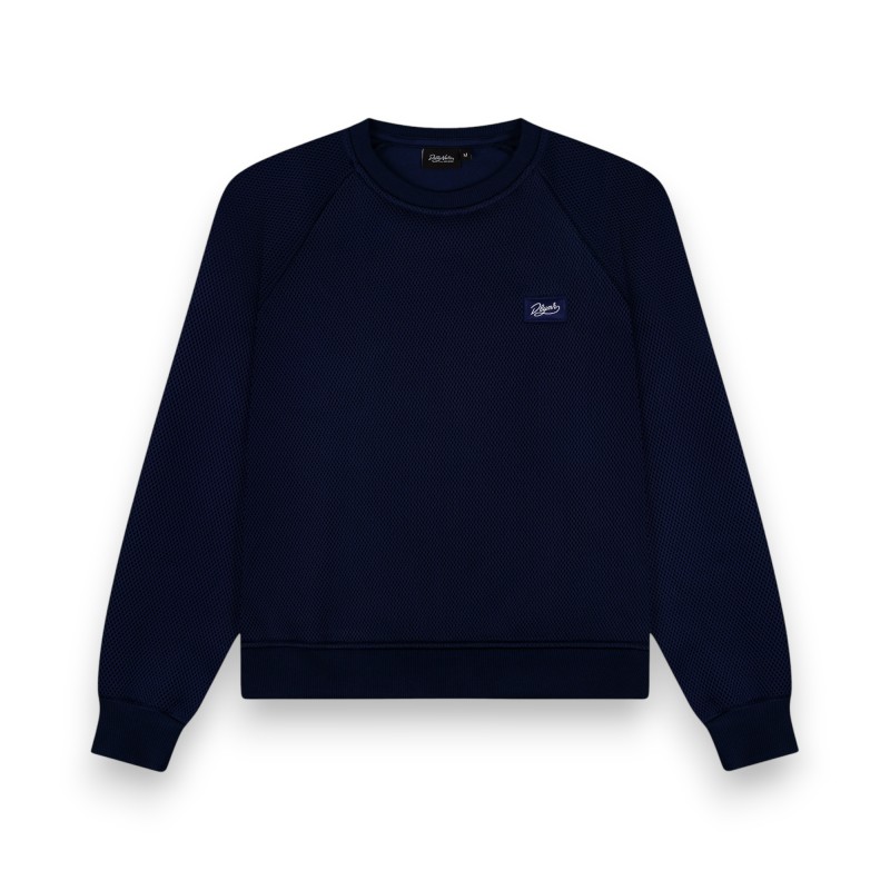 DOLLY NOIRE Mesh Crewneck Midnight Blue