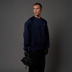 DOLLY NOIRE Mesh Crewneck Midnight Blue