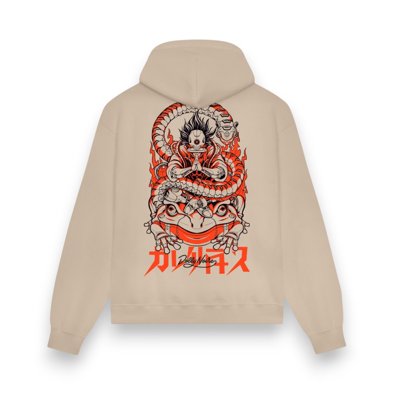 DOLLY NOIRE Cyber Kaeru Nyobo Hoodie Beige