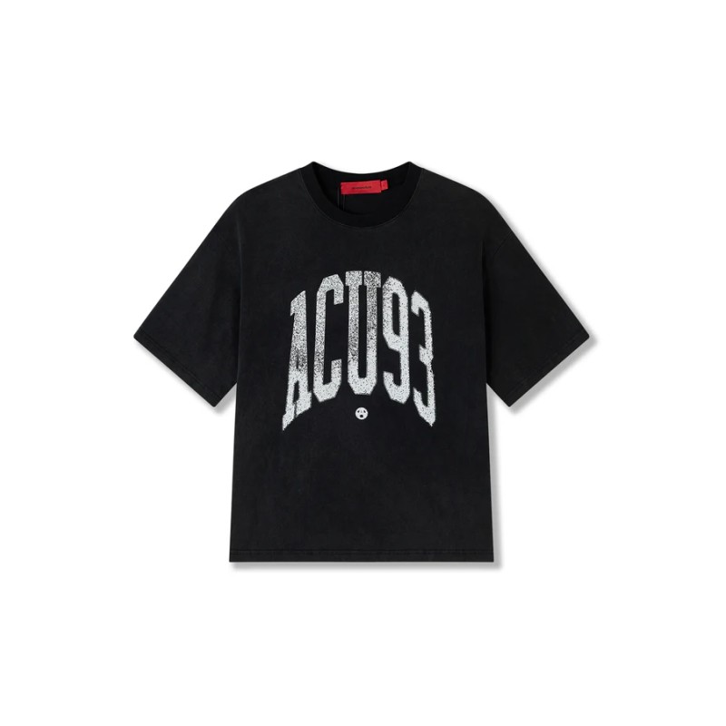 ACUPUNCTURE COLLEGE '93 T-SHIRT WASHED BLACK