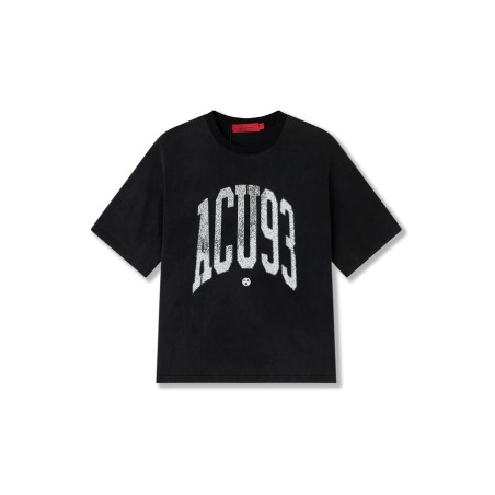 ACUPUNCTURE COLLEGE '93 T-SHIRT WASHED BLACK