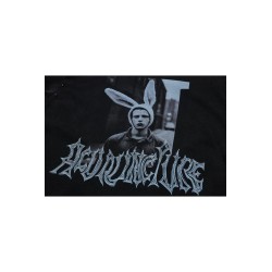 ACUPUNCTURE RABBIT T-SHIRT WASHED BLACK
