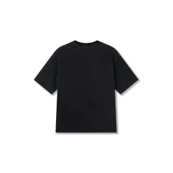 ACUPUNCTURE RABBIT T-SHIRT WASHED BLACK