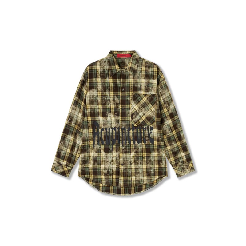 ACUPUNCTURE PUNKER SHIRT KHAKI