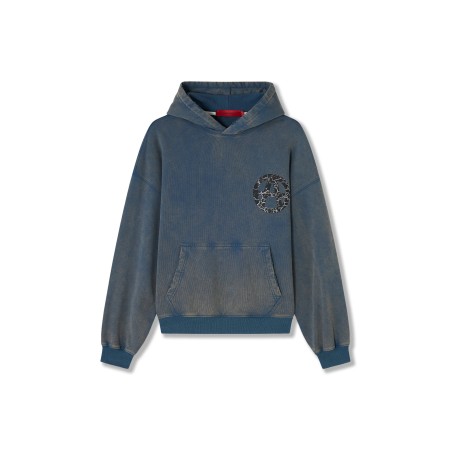 ACUPUNCTURE ANARCHY HOODIE NAVY BLUE