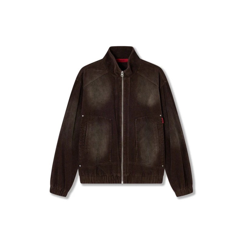 ACUPUNCTURE CORDUROY JACKET COFFEE QUARTZ