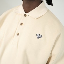 IUTER HEART LOGO POLO SWEATER