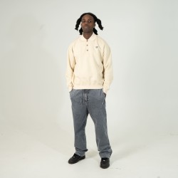 IUTER HEART LOGO POLO SWEATER