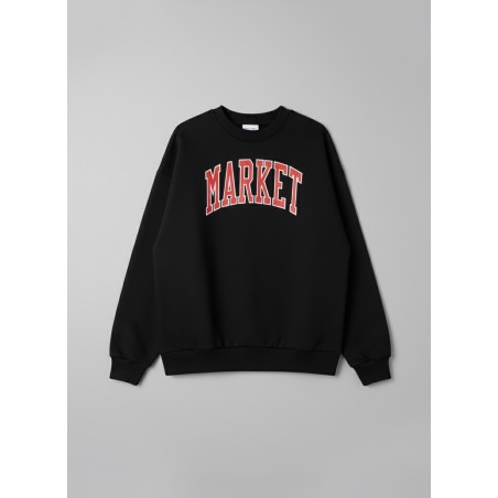 MARKET STUDIOS Felpa Girocollo Logo Nera