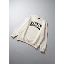 MARKET STUDIOS Felpa Girocollo Con Logo Ricamato