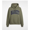 MARKET STUDIOS Felpa Cappuccio Logo Con Apllicazione Pietre Colorate