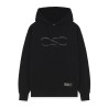 PROPAGANDA Logo Embossed Hoodie Black