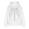 PROPAGANDA Logo Quill Hoodie White