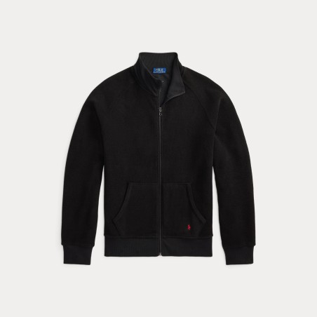 POLO RALPH LAUREN Felpa Zip Pile Orsetto Nero