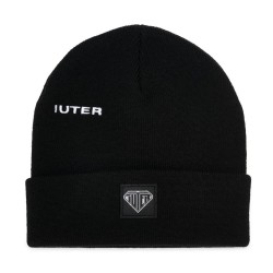 IUTER Logo Fold Beanie Black