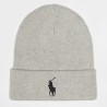 POLO RALPH LAUREN Beanie Grigio con Cavallino Ricamato