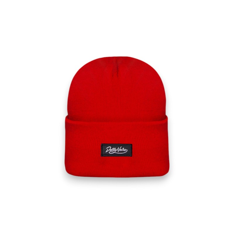 DOLLY NOIRE Label Beanie Red