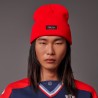 DOLLY NOIRE Label Beanie Red