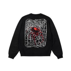 PROPAGANDA Ribs Spider Sweater Black