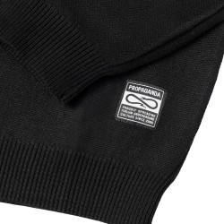 PROPAGANDA Ribs Spider Sweater Black