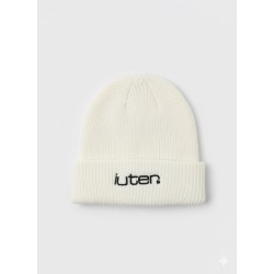 IUTER Grid Beanie White