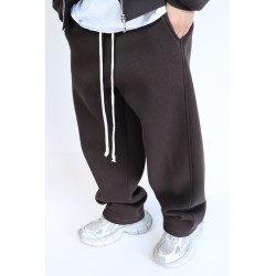 Pantalone Tuta Barrel Marrone