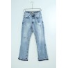JEANS Flared Blu Delavè Con Strappi
