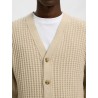SELECTED Cardigan in Maglia di Cotone Tom Panna