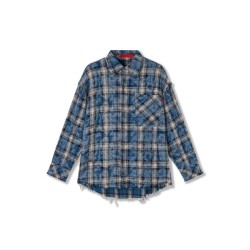 ACUPUNCTURE HYPER ACID SHIRT BLUE GRID