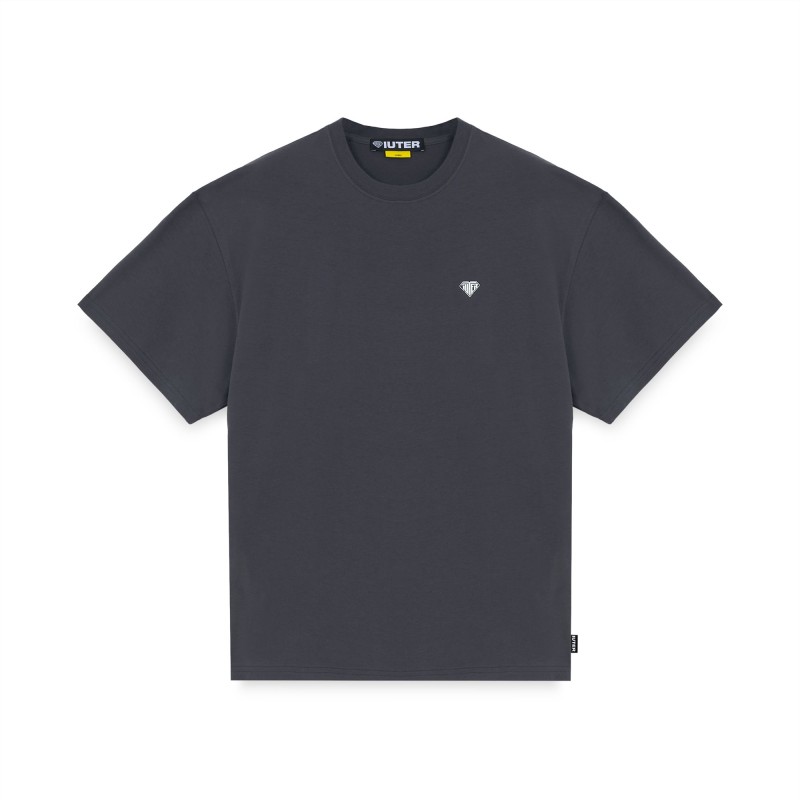 IUTER Heart Logo Tee Asphalt